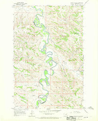 Bridge Coulee Montana Historical topographic map, 1:24000 scale, 7.5 X 7.5 Minute, Year 1967