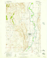 Bridger Montana Historical topographic map, 1:24000 scale, 7.5 X 7.5 Minute, Year 1956