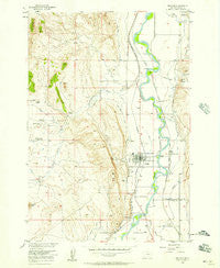 Bridger Montana Historical topographic map, 1:24000 scale, 7.5 X 7.5 Minute, Year 1956