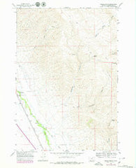 Briggs Ranch Montana Historical topographic map, 1:24000 scale, 7.5 X 7.5 Minute, Year 1965