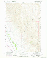 Briggs Ranch Montana Historical topographic map, 1:24000 scale, 7.5 X 7.5 Minute, Year 1965