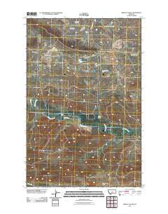 Briggs Coulee Montana Historical topographic map, 1:24000 scale, 7.5 X 7.5 Minute, Year 2011