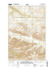 Briggs Coulee Montana Current topographic map, 1:24000 scale, 7.5 X 7.5 Minute, Year 2014