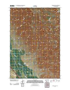 Briggs Ranch Montana Historical topographic map, 1:24000 scale, 7.5 X 7.5 Minute, Year 2011