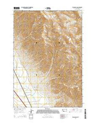 Briggs Ranch Montana Current topographic map, 1:24000 scale, 7.5 X 7.5 Minute, Year 2014