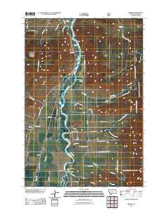 Brisbin Montana Historical topographic map, 1:24000 scale, 7.5 X 7.5 Minute, Year 2011