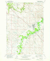 Broadus Montana Historical topographic map, 1:24000 scale, 7.5 X 7.5 Minute, Year 1973