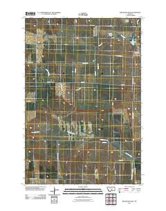 Broadview West Montana Historical topographic map, 1:24000 scale, 7.5 X 7.5 Minute, Year 2011