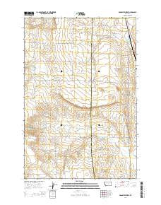 Broadview West Montana Current topographic map, 1:24000 scale, 7.5 X 7.5 Minute, Year 2014
