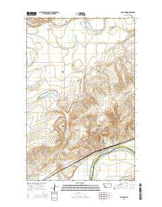 Brockton Montana Current topographic map, 1:24000 scale, 7.5 X 7.5 Minute, Year 2014