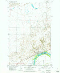 Brockton Montana Historical topographic map, 1:24000 scale, 7.5 X 7.5 Minute, Year 1972