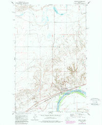 Brockton Montana Historical topographic map, 1:24000 scale, 7.5 X 7.5 Minute, Year 1972