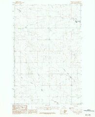 Brockway NE Montana Historical topographic map, 1:24000 scale, 7.5 X 7.5 Minute, Year 1983