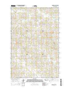 Brockway NE Montana Current topographic map, 1:24000 scale, 7.5 X 7.5 Minute, Year 2014