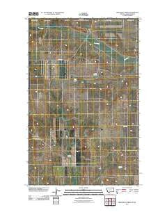 Brockway Spring Montana Historical topographic map, 1:24000 scale, 7.5 X 7.5 Minute, Year 2011