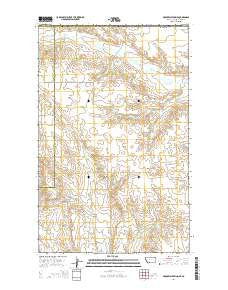 Brockway Spring Montana Current topographic map, 1:24000 scale, 7.5 X 7.5 Minute, Year 2014