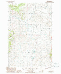 Brooks Montana Historical topographic map, 1:24000 scale, 7.5 X 7.5 Minute, Year 1985