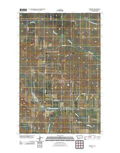 Brorson Montana Historical topographic map, 1:24000 scale, 7.5 X 7.5 Minute, Year 2011