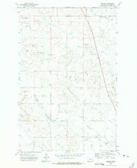 Brorson Montana Historical topographic map, 1:24000 scale, 7.5 X 7.5 Minute, Year 1972