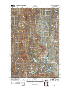 Brown Coulee Montana Historical topographic map, 1:24000 scale, 7.5 X 7.5 Minute, Year 2011
