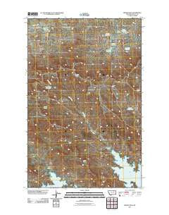 Brown Pass Montana Historical topographic map, 1:24000 scale, 7.5 X 7.5 Minute, Year 2011