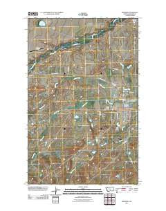 Browning Montana Historical topographic map, 1:24000 scale, 7.5 X 7.5 Minute, Year 2011