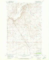 Browning NE Montana Historical topographic map, 1:24000 scale, 7.5 X 7.5 Minute, Year 1968