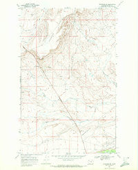 Browning NE Montana Historical topographic map, 1:24000 scale, 7.5 X 7.5 Minute, Year 1968