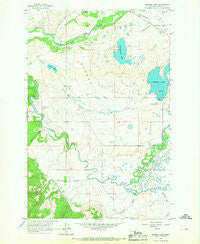 Browns Lake Montana Historical topographic map, 1:24000 scale, 7.5 X 7.5 Minute, Year 1965