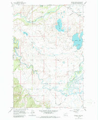Browns Lake Montana Historical topographic map, 1:24000 scale, 7.5 X 7.5 Minute, Year 1965