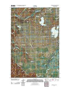 Browns Lake Montana Historical topographic map, 1:24000 scale, 7.5 X 7.5 Minute, Year 2011