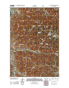 Browns Mountain Montana Historical topographic map, 1:24000 scale, 7.5 X 7.5 Minute, Year 2011