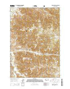 Browns Mountain Montana Current topographic map, 1:24000 scale, 7.5 X 7.5 Minute, Year 2014