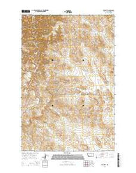 Brusett Montana Current topographic map, 1:24000 scale, 7.5 X 7.5 Minute, Year 2014