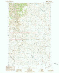 Brusett Montana Historical topographic map, 1:24000 scale, 7.5 X 7.5 Minute, Year 1983