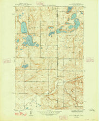 Brush Lake Montana Historical topographic map, 1:24000 scale, 7.5 X 7.5 Minute, Year 1948