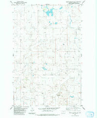 Brush Mountain SW Montana Historical topographic map, 1:24000 scale, 7.5 X 7.5 Minute, Year 1983