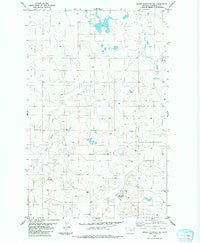Brush Mountain SW Montana Historical topographic map, 1:24000 scale, 7.5 X 7.5 Minute, Year 1983