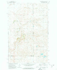 Brush Mountain Montana Historical topographic map, 1:24000 scale, 7.5 X 7.5 Minute, Year 1974