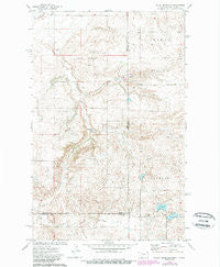 Brush Mountain Montana Historical topographic map, 1:24000 scale, 7.5 X 7.5 Minute, Year 1974