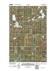 Brush Lake Montana Historical topographic map, 1:24000 scale, 7.5 X 7.5 Minute, Year 2011