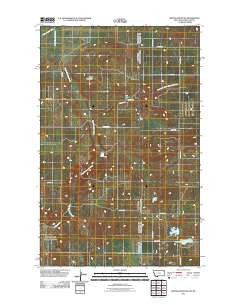 Brush Mountain Montana Historical topographic map, 1:24000 scale, 7.5 X 7.5 Minute, Year 2011