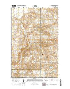 Brush Mountain Montana Current topographic map, 1:24000 scale, 7.5 X 7.5 Minute, Year 2014