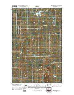Brush Mountain SW Montana Historical topographic map, 1:24000 scale, 7.5 X 7.5 Minute, Year 2011
