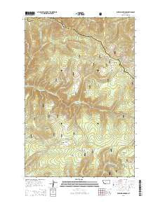 Bubbling Springs Montana Current topographic map, 1:24000 scale, 7.5 X 7.5 Minute, Year 2014