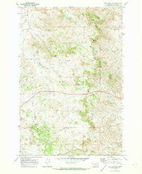 Buck Mountain Montana Historical topographic map, 1:24000 scale, 7.5 X 7.5 Minute, Year 1969