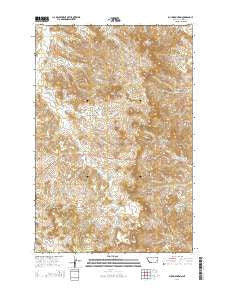 Buck Mountain Montana Current topographic map, 1:24000 scale, 7.5 X 7.5 Minute, Year 2014