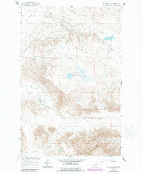Buckley Lake Montana Historical topographic map, 1:24000 scale, 7.5 X 7.5 Minute, Year 1965