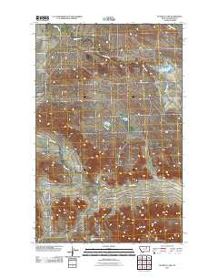 Buckley Lake Montana Historical topographic map, 1:24000 scale, 7.5 X 7.5 Minute, Year 2011