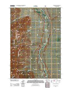 Bucks Nest Montana Historical topographic map, 1:24000 scale, 7.5 X 7.5 Minute, Year 2011